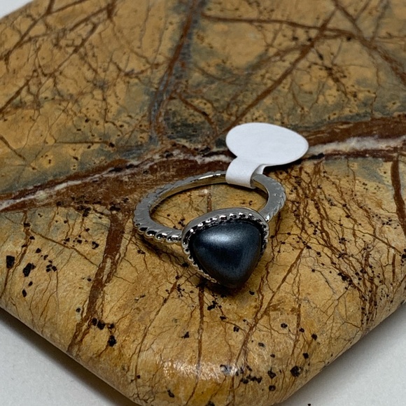 NWT • dark gray silver stack ring - Picture 2 of 4